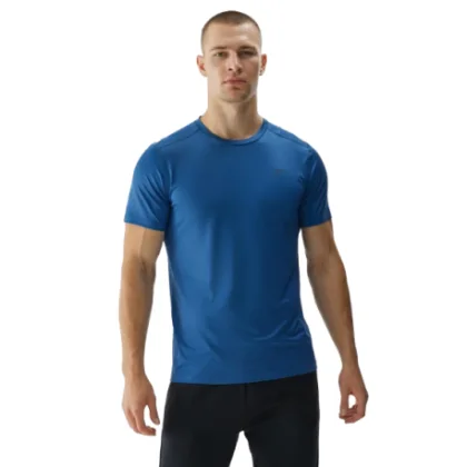 Pánske tréningové tričko s krátkym rukávom 4F TSHIRT FNK-WAW24TFTSM0999-32S-DENIM