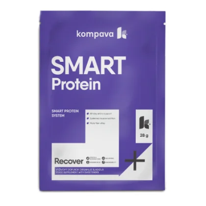 Kompava SMART Protein 28g /1 dávka, biela čokoláda-malina
