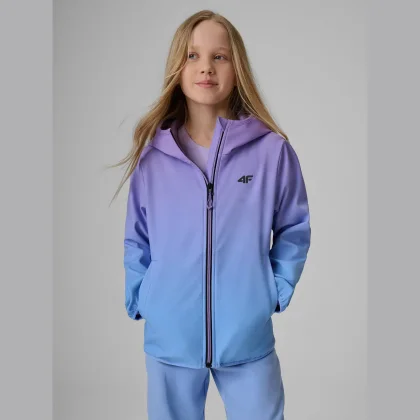 Dívčí softshellová větruodolná bunda membrána 5000 - multicolor
