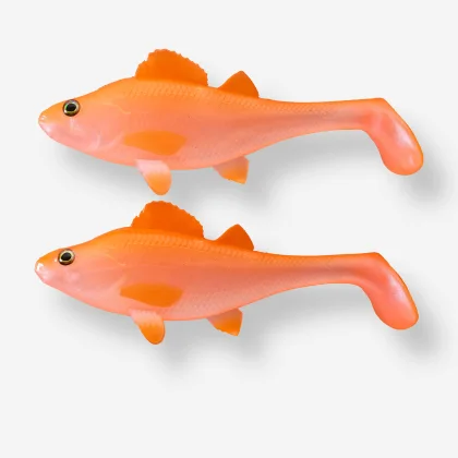 CAPERLAN Mäkká umelá nástraha shad perch 170 oranžová bez