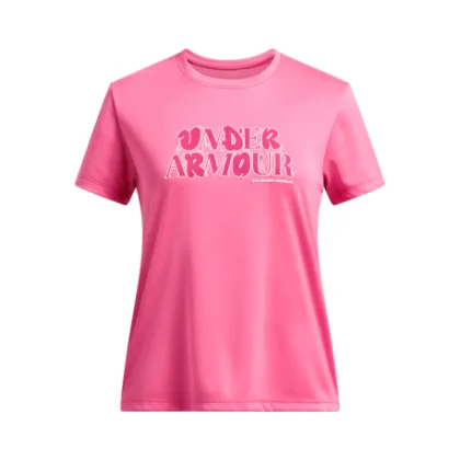Dievčenské tričko s krátkym rukávom UNDER ARMOUR UA Tech Wordmark SS-PNK