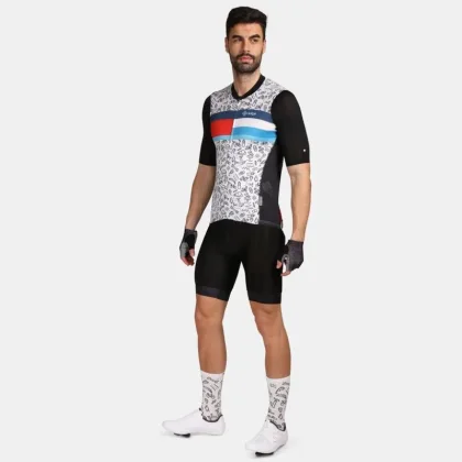 KILPI RIVAL-M Černý cyklistický dres + KILPI PRESSURE-M Černé cyklistické šortky