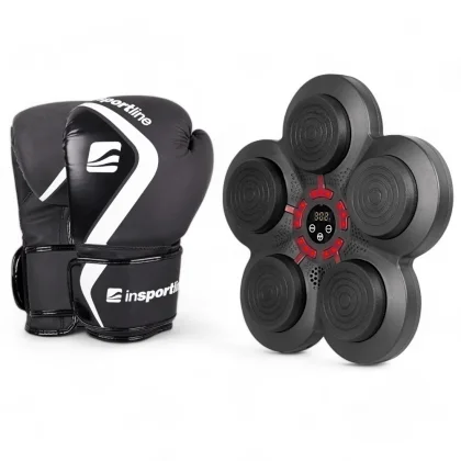 Nástenný terč inSPORTline Smartpunch + boxerské rukavice Shormag Farba čierna,
