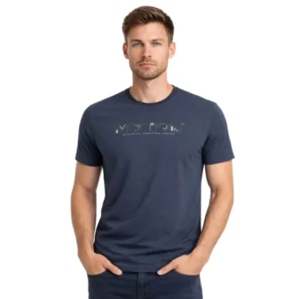 Pánske tričko s krátkym rukávom VOLCANO TM-MOTION DENIM