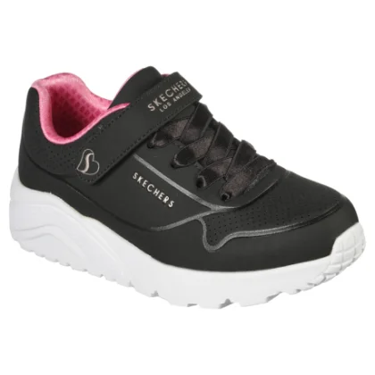 Dívčí rekreační obuv SKECHERS Uno Lite K black rose gold
