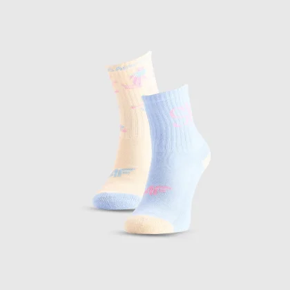 Casual ponožky nad členok (2-pack) dievčenské - multicolor