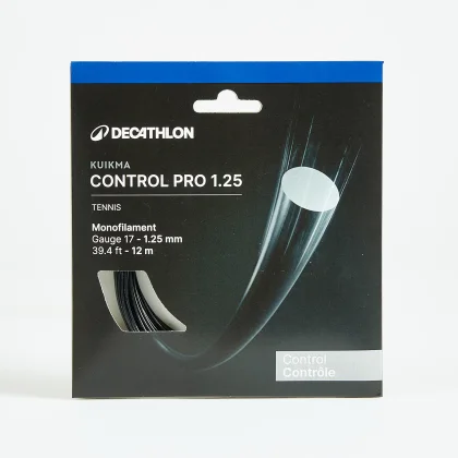 ARTENGO Tenisový výplet TA 960 Control 1,25 mm z monofilamentu čierny bez