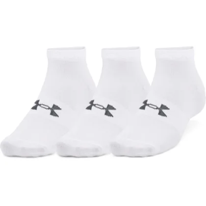 Ponožky UNDER ARMOUR UA Essential Low Cut 3 pack-WHT-1365745-100