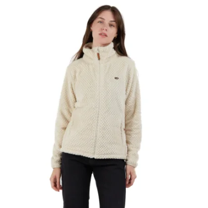 Dámska mikina so zipsom FUNDANGO Shiren Fleece Jacket-150-butter