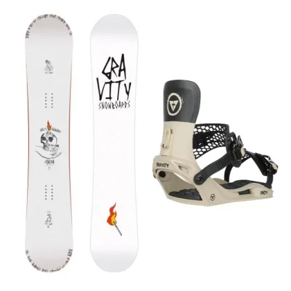 Gravity Contra 25/26 pánský snowboard + Gravity Indy stone/black vázání