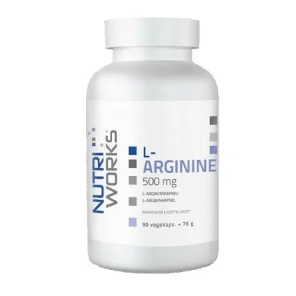 NutriWorks L-Arginine 500mg 90 kapslí