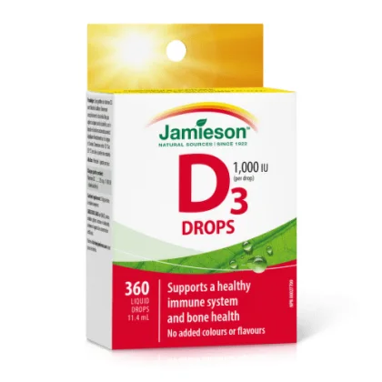 JAMIESON Vitamín D3 1000 IU kvapky 11,4 ml