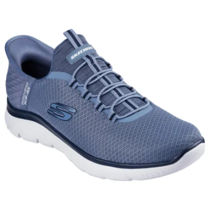 Pánska rekreačná obuv SKECHERS Summits High Range Slip-Ins M slate white