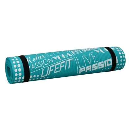 Lifefit Podložka Yoga MAT Exkluziv 100x58x1cm tyrkysová
