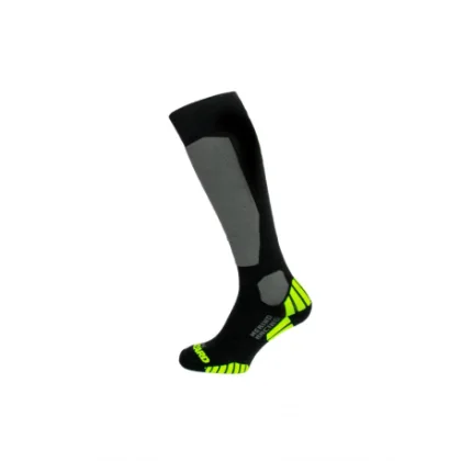 Lyžiarske podkolienky (ponožky) BLIZZARD Merino Racing ski socks, black yellow