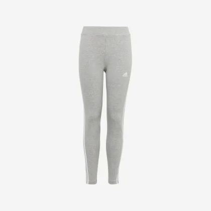 ADIDAS Dievčenské legíny bavlnené sivé 11-12 r (152 cm)