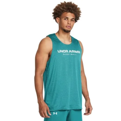 Pánske tielko Under Armour Baseline Reversible Tank - Blue-Green
