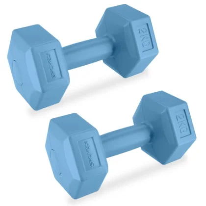 Sada závaží SPOKEY MONSTER BLUE HEXA 2x 2 kg