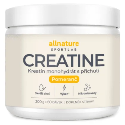 ALLNATURE Sportlab creatine monohydrát prášok s príchuťou pomaranč 300 g