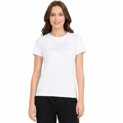 Női rövid ujjú póló 4F TSHIRT F3309-10S-WHITE