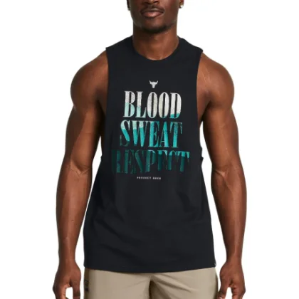 Pánské tílko UNDER ARMOUR PROJECT ROCK UA PROJECT ROCK BSR Payoff Tank-BLK