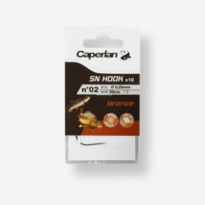 CAPERLAN Montované rybárske háčiky SN Hook bronzované 22
