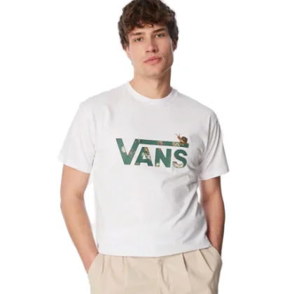 Pánske tričko s krátkym rukávom VANS SNAIL TRAIL TEE-B White