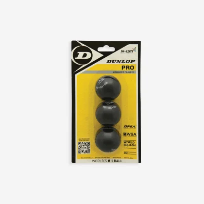 DUNLOP Squashová loptička Pro 3 ks bez