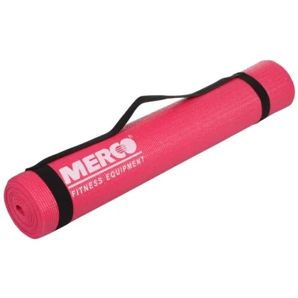 Merco Yoga PVC 4 Mat podložka na cvičení růžová