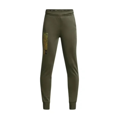 Fiú melegített melegítőnadrágok UNDER ARMOUR UA Armour Fleece Graphic Jgr-GRN