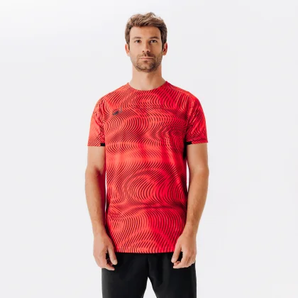KIPSTA Dres Wavy Club červeno-čierny XL