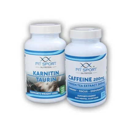 FitSport Nutrition Karnitin Taurin 120 vege caps + Caffeine 200mg + Green Tea 300mg 120 caps