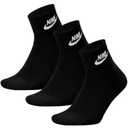 Ponožky NIKE 3 PACK-U NK NSW EVERYDAY ESSENTIAL AN-Black