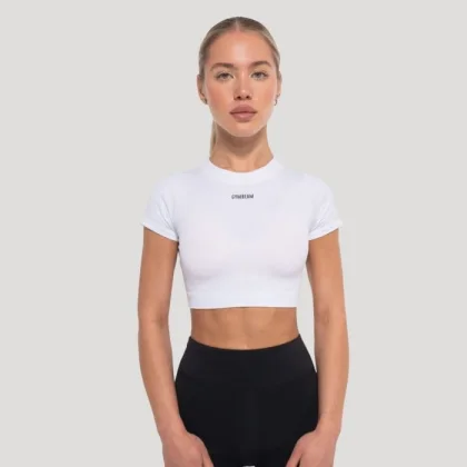 GymBeam Dámsky top Crop Flow Black M