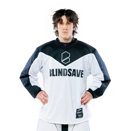 BLINDSAVE VAULT GOALIE JERSEY TOP WHITE BLACK