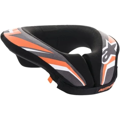 Alpinestars Dětský chránič krku Sequence Youth černo-bílo-oranžový
