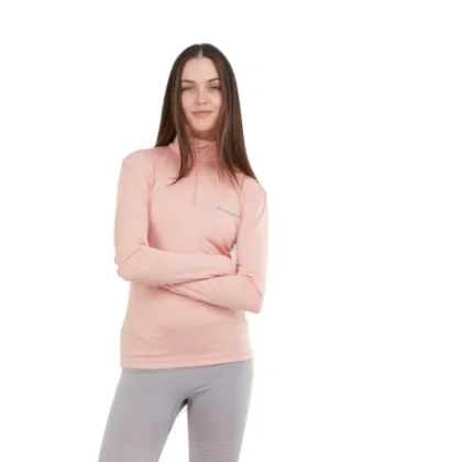 Dámske termo tričko s dlhým rukávom FUNDANGO Yade Baselayer-320-rose