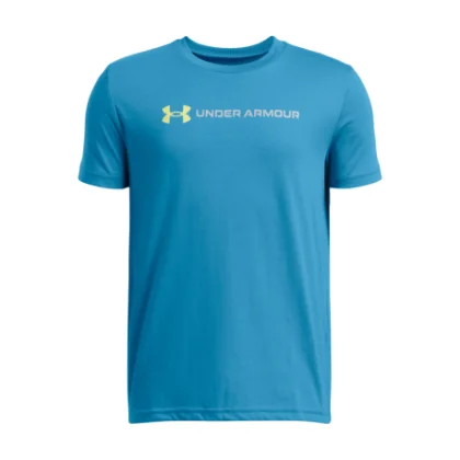 Chlapčenské tričko s krátkym rukávom UNDER ARMOUR UA B LOGO WORDMARK SS-BLU