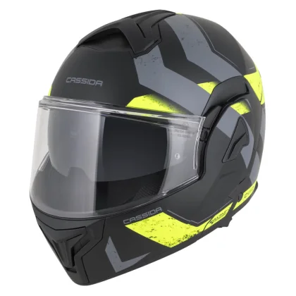 Cassida Solid Korp čierna matná/žltá fluo/šedá - XXL (63-64)