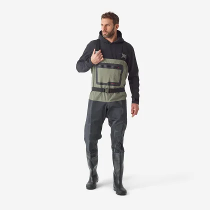 CAPERLAN Priedušné rybárske brodiace nohavice 500 z PVC L (42-43)