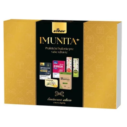 VITAR Box Imunita+: B-komplex + zinok + Energit zázvor + probiotika + vitamín C + multivitamín