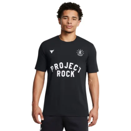 Pánské tričko s krátkým rukávem UNDER ARMOUR PROJECT ROCK UA PROJECT ROCK SS BOH-BLK