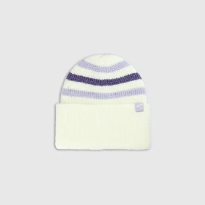 Dievčenská čiapka beanie - biela