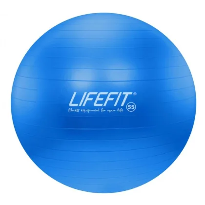 Lifefit Gymnastický míč ANTI-BURST 55 cm, modrý
