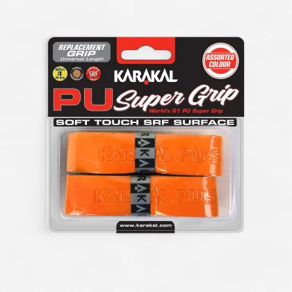 KARAKAL Squashové omotávky Super PU oranžové 2 ks bez