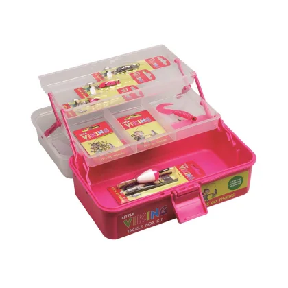 Kufrík LITTLE VIKING Tackle Box Kit Fuchsia