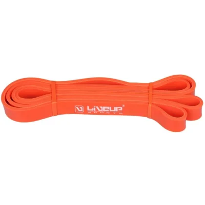LiveUp Aerobic guma posilovací guma 208 x 0,45 cm oranžová