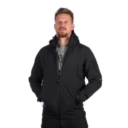 Pánska turistická softshellová bunda NORTHFINDER TOM-269-black