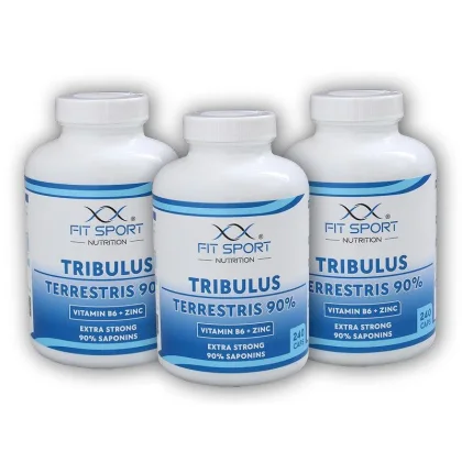 FitSport Nutrition 3x Tribulus Terrestris 90% + Vitamin B6 + Zinc 240 caps