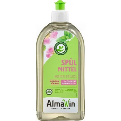 AlmaWin Tekutý prostriedok na riad Divoká ruža & Medovka - 0.5 l
